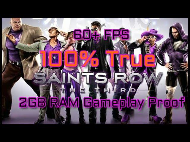 Saints Row The Third | 60+ FPS | On 2 GB RAM PC | Ultimate Performance
