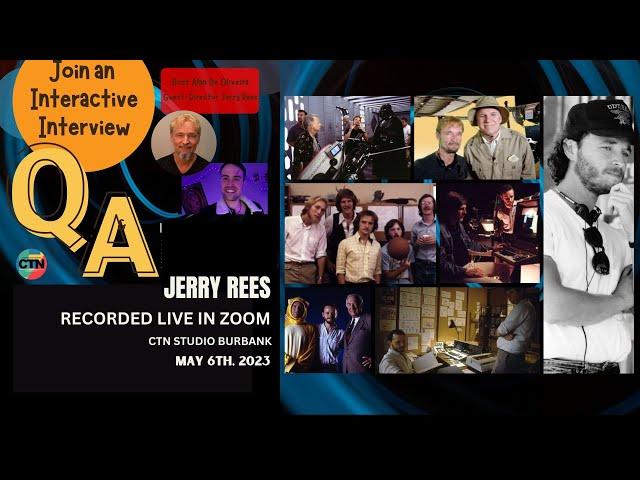 CTN Director Jerry Rees and Host Alan De Oliveira "An Interactive Interview" May 6th - Zoom