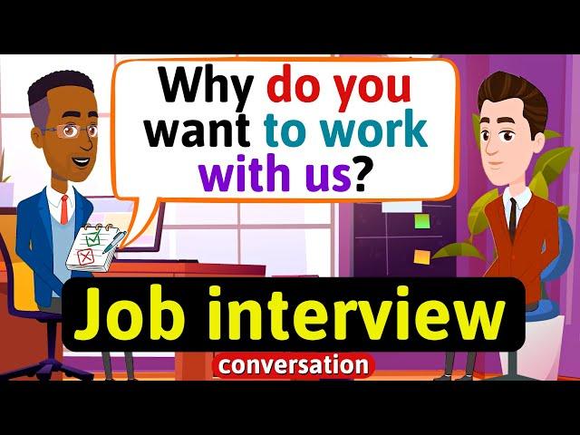 Job interview in English (Practice English Conversation) Improve English Speaking Skills Everyday