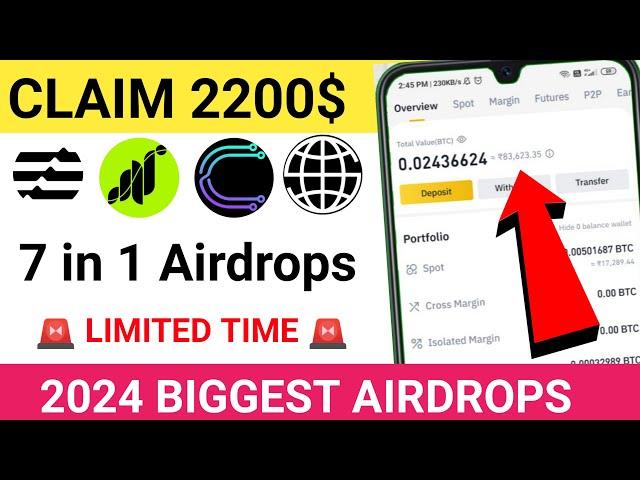 Get Free 2200$ Instant | New Biggest Crypto Airdrop of 2024 | New Crypto Airdrop | Free Airdrop