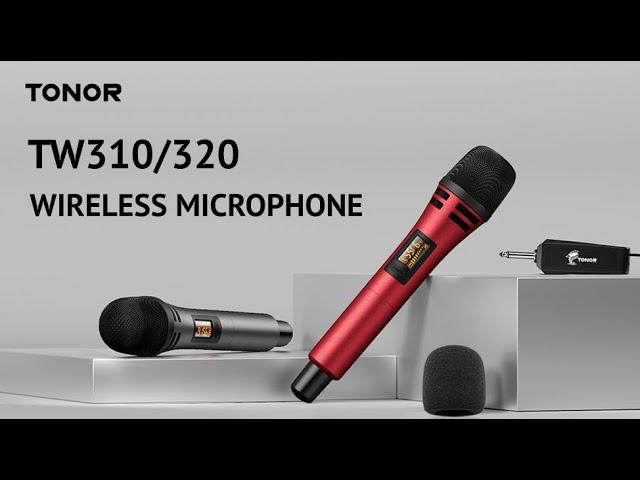 TONOR TW310/20 Wireless Dynamic Microphone for Karaoke, Singing, Interview,  Adults