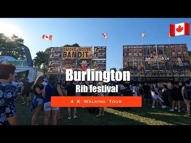 [4K] Burlington Ribfest - Walking tour | #189