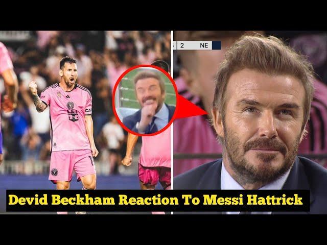 Beckham Reacts To Messi's INSANE Hat Trick