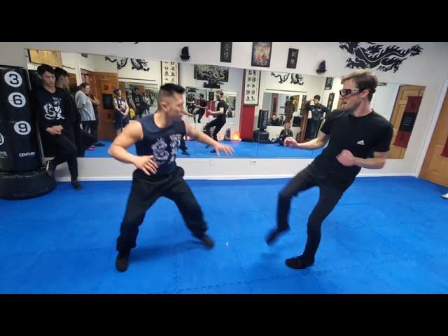 Intense Kung Fu Sparring - Advanced Training - Medium Contact - Sifu, Asher, Brandon, Li, Simo, Cat