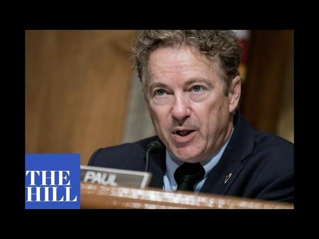 Rand Paul RIPS infrastructure bill