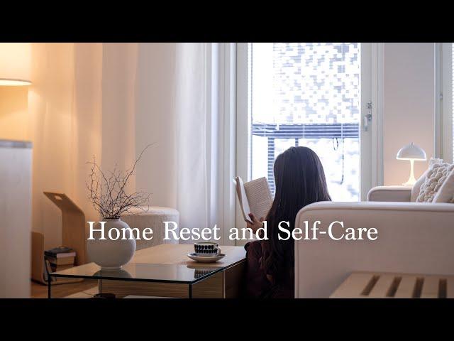 Home Reset & Self- Care day I Making simple delicious meals I simple and slow life in Finland