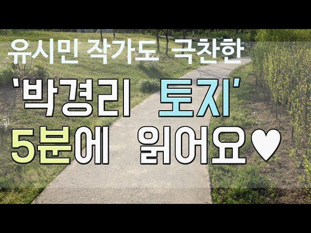 대하소설 l 박경리 '토지' l 20권 l 죽기전에 꼭 한번 읽어야할 책! 50년의 역사, 25년의 집필 (줄거리, 해설)