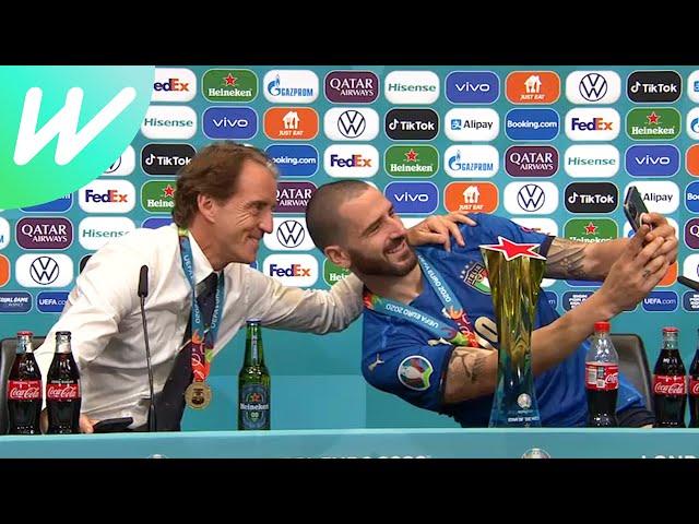 Roberto Mancini & Leonardo Bonucci | England 1-1 Italy (2-3 pens) | Final | EURO 2020