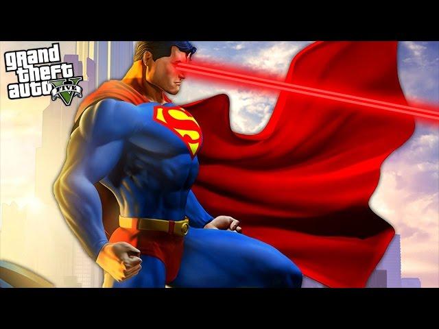 GTA 5 Mods - SUPERMAN MOD w/ SUPERMAN POWERS, SUPERGIRL, INCREDIBLE HULK FIGHT! (GTA 5 Mods)