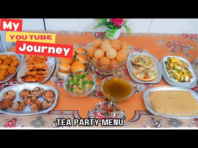 Tea party menu | Mini Dawat vlog |  My 2024 YouTube Journey  | Nurej Dubai Vlog