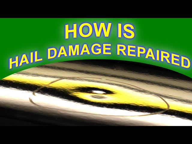 How is Hail Damage Repaired with Paintless Dent Removal