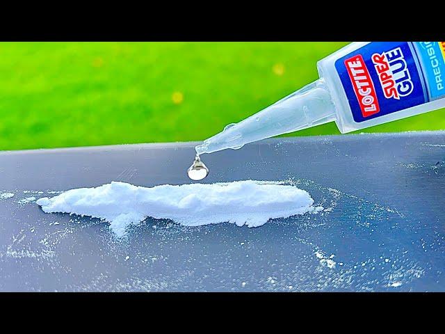 Super Glue and Baking soda ! Pour Glue on Baking soda and Amaze With Results