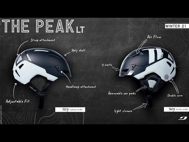 THE PEAK LT - Ski/Mountaineering dual certification helmet