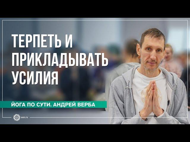 Терпеть и прикладывать усилия