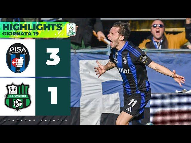 Pisa-Sassuolo 3-1 | TRAMONI (doppietta) e TOURÈ calano il tris pisano | HIGHLIGHTS Serie BKT