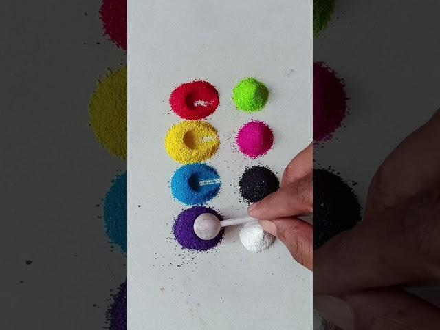 Simple Rangoli| Satisfying Rangoli|Easy Rangoli Tips and Tricks|ASMR #rangoli#satisfying#asmr#viral