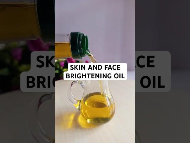 Natural oil for skin glow. Oil for skin brightening and glow. #faceoil #skinoil #naturalskincare