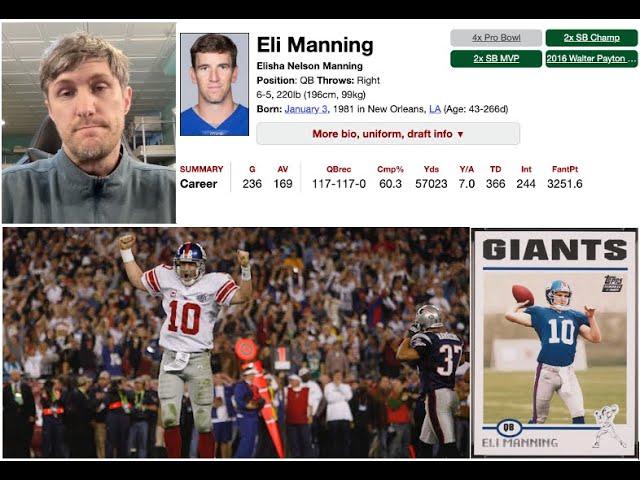 The Fascinating Case of Eli Manning: Does He Belong in the Hall of Fame?