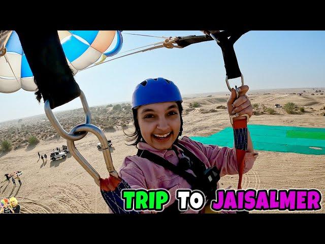 TRIP TO JAISALMER | Family Travel Vlog | Para Sailing Quad Bike Night Safari | Aayu and Pihu Show