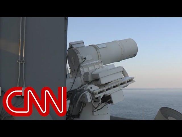 Watch the US Navy's laser weapon in action