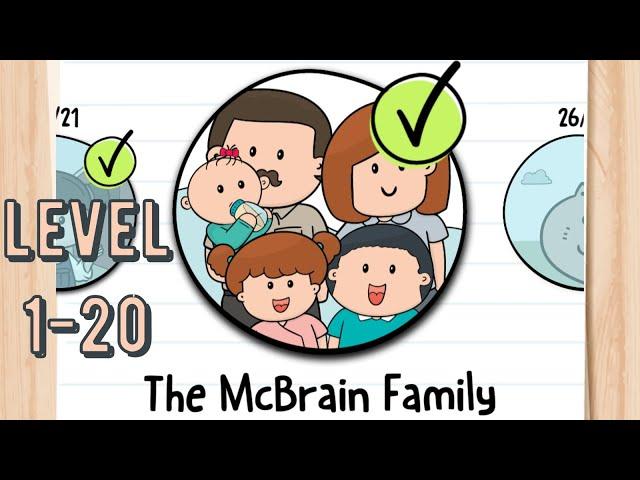 Brain Test 2 The McBrain Family Level 1-20 All Levels Android iOS