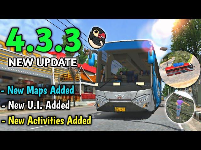 New Big Update 4.3.3| New Roads Added! Bus Simulator Indonesia | Bus Game