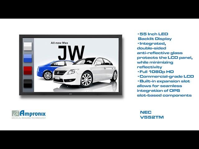 NEC V552 TM LED Backlit Display Screen Sales | Service | Repair | Exchange | Replacement