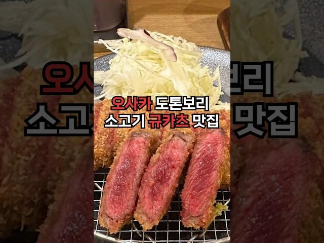 도톤보리에서 먹어봐야될 소고기까스!규카츠 #맛집