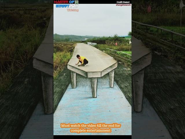 Bridge Art 3D 🫠3D画合集#3d #3D #art3d #streetart #facts #creativity #painting