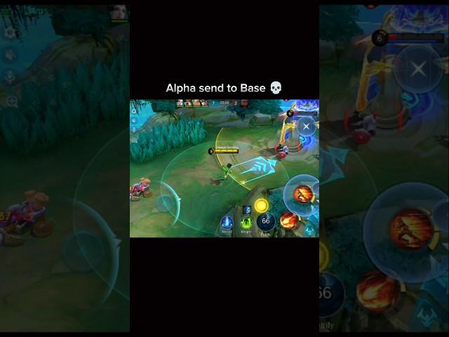 Alpha was send to Base  #alpha #dyrroth #mobilelegends #mlbb #shorts @Jheayn #short #1v1