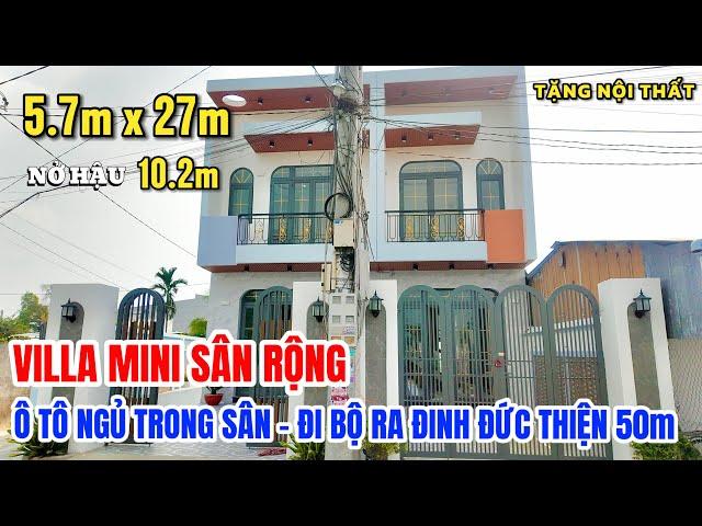 NHÀ VƯỜN BÌNH CHÁNH RỘNG RẺ, cách đinh đức thiện 50m, SHR tặng full nội thất, xe hơi đậu trong sân