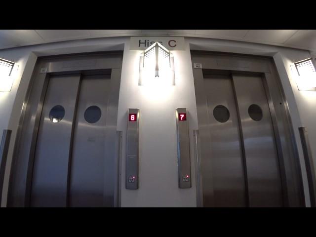 Sweden, Stockholm, Söderhallarna, 2X Hissgruppen AB elevator