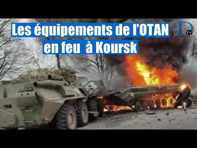 Les équipements de l'OTAN brûlent dans la région de Koursk