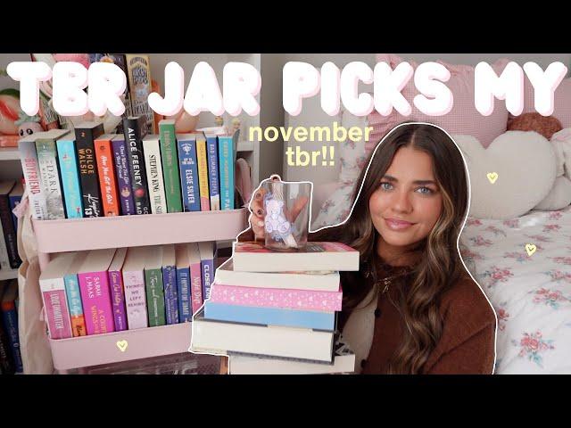 TBR prompt jar chooses my november tbr!! 