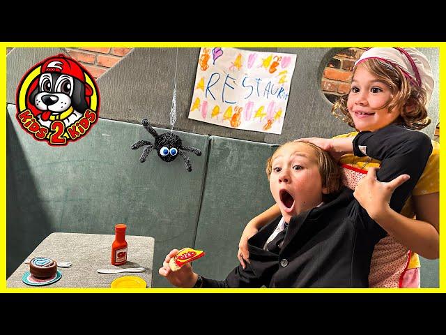 Kids Pretend ‍ CALEB GOES BACK TO THE WORST RESTAURANT IN THE WORLD (Surprise Proposal Gone Wrong)