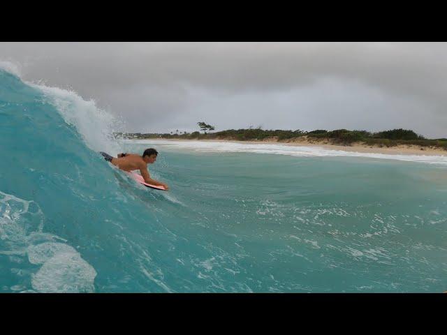 *RAW* POV BODYBOARDING HEAVY SHOREBREAK | FULL PADDLE OUT & SESSION