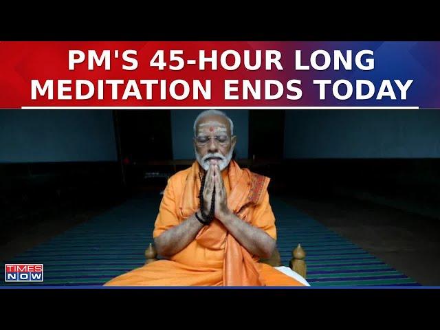 PM Modi's 45-Hour Meditation At Vivekananda Rock Memorial To End Today| Lok Sabha Polls 2024| WATCH