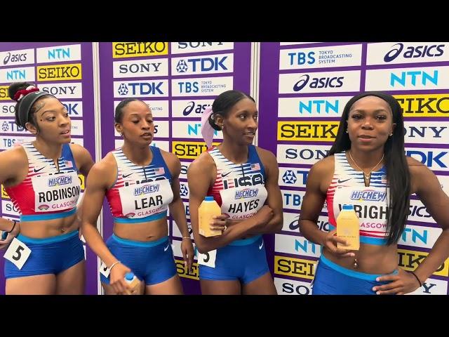 Quanera Hayes Leads USA Women into 4x400m Final at the World Indoor Championships