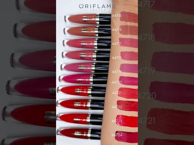 Свотчи на суперстойкую матовую жидкую помаду THE ONE Colour Unlimited Ultra Fix #oriflame #косметика