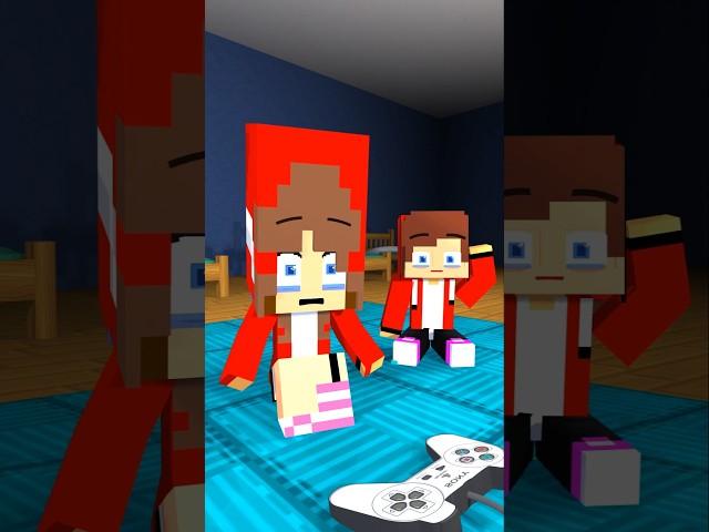 HELP JJ Sister & Mikey's friends VS Videogame Monster - Minecraft Animation MAIZEN #shorts