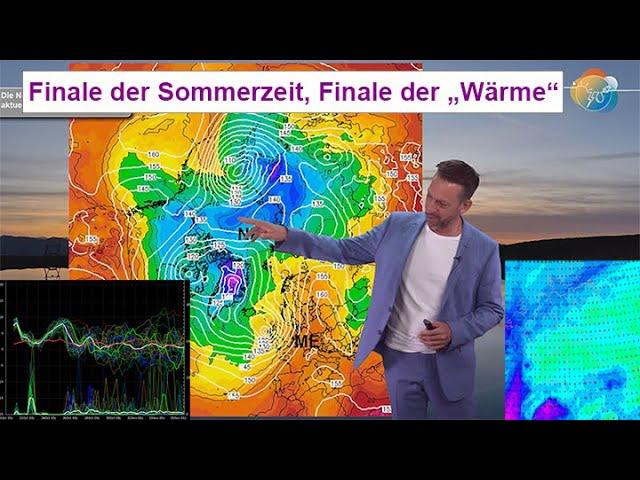 Finale der Sommerzeit = Finale der "Wärme". Aktuelle Wettervorhersage 21.-27.10.2024. Bald kühler.