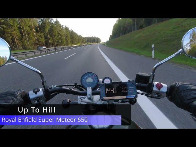 Royal Enfield Super Meteor  650 (2023), Top Speed (GPS), Autobahn