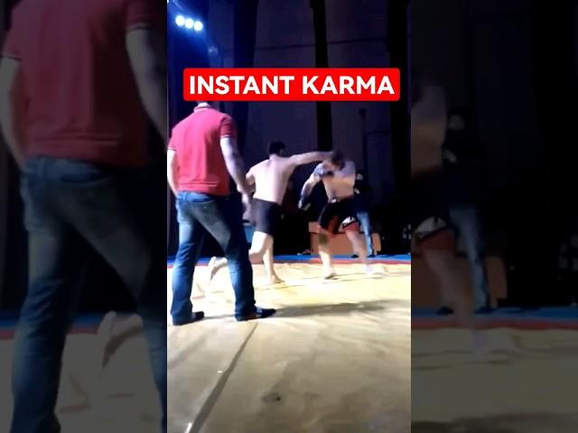 INSTANT KARMA IN MMA FIGHT  #shorts