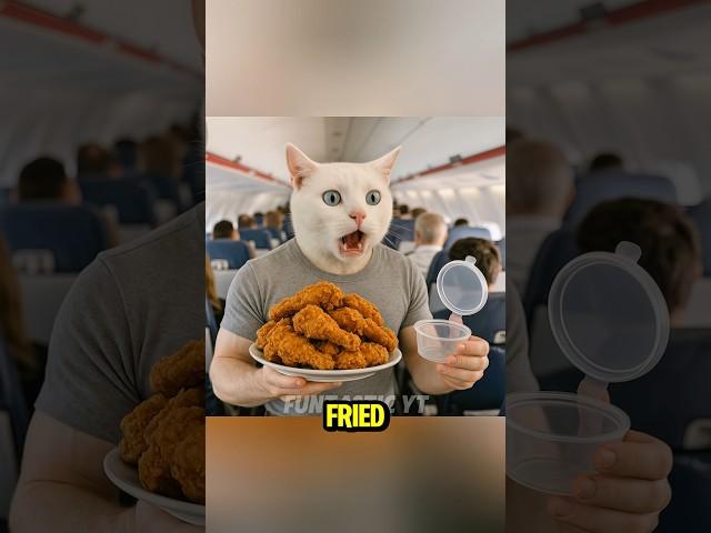 Dad cat's fried chicken has no gravy! #cats #cutecat #funny #catlovers