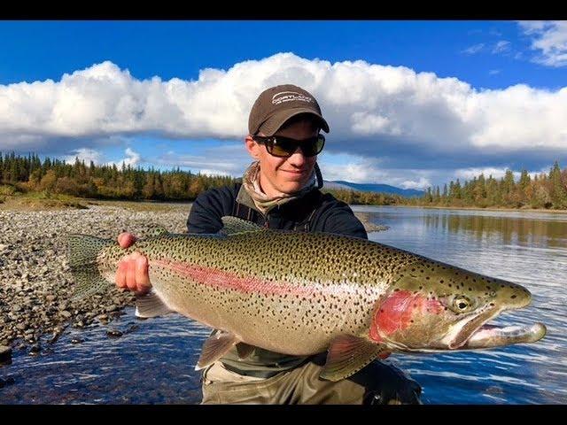 HUGE Rainbow Trout Fly Fishing - Alaska