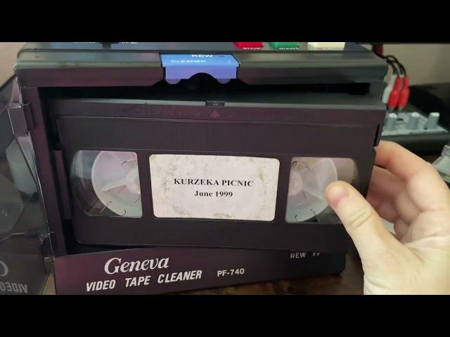 Cleaning VHS Tapes with a Geneva Tape Cleaner (Legacy Box and iMemories will not do this!!!)