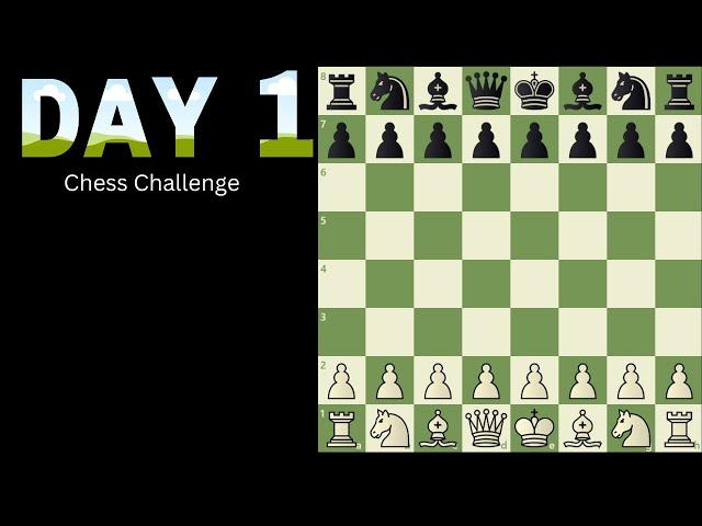 Playing chess everyday until i get a checkmate! DAY 1