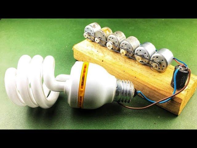 Free Energy Electricity Generator Using DC Motors , Science School Project Experiment