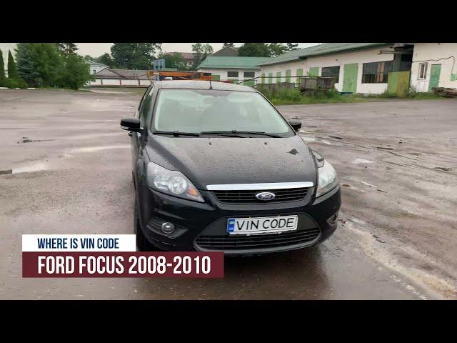 VIN CODE FORD FOCUS 2008 2010