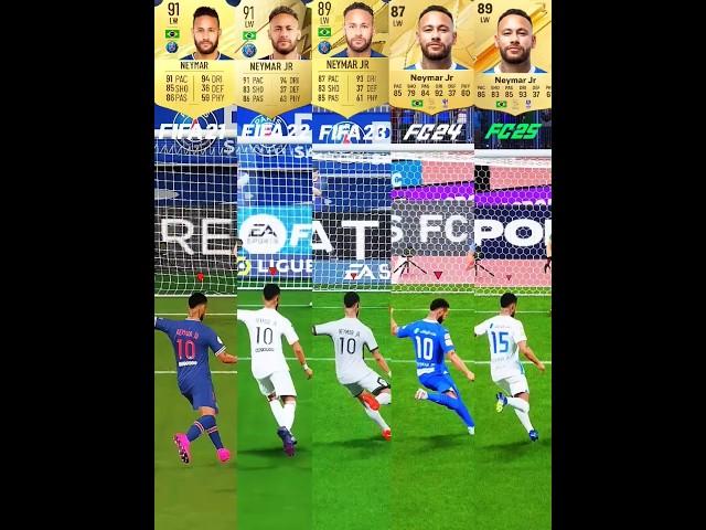 Evolution Of Neymar - Penalty Kicks From FIFA 21 To FC 25 #neymar #penaltykick #shorts